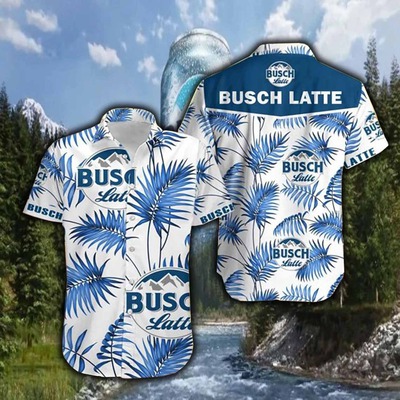 Busch Latte Summer Hawaiian Shirt Tropical Leaves Gift For Family Busch Latte Summer Hawaiian Shirt Tropical Leaves Gift For Family