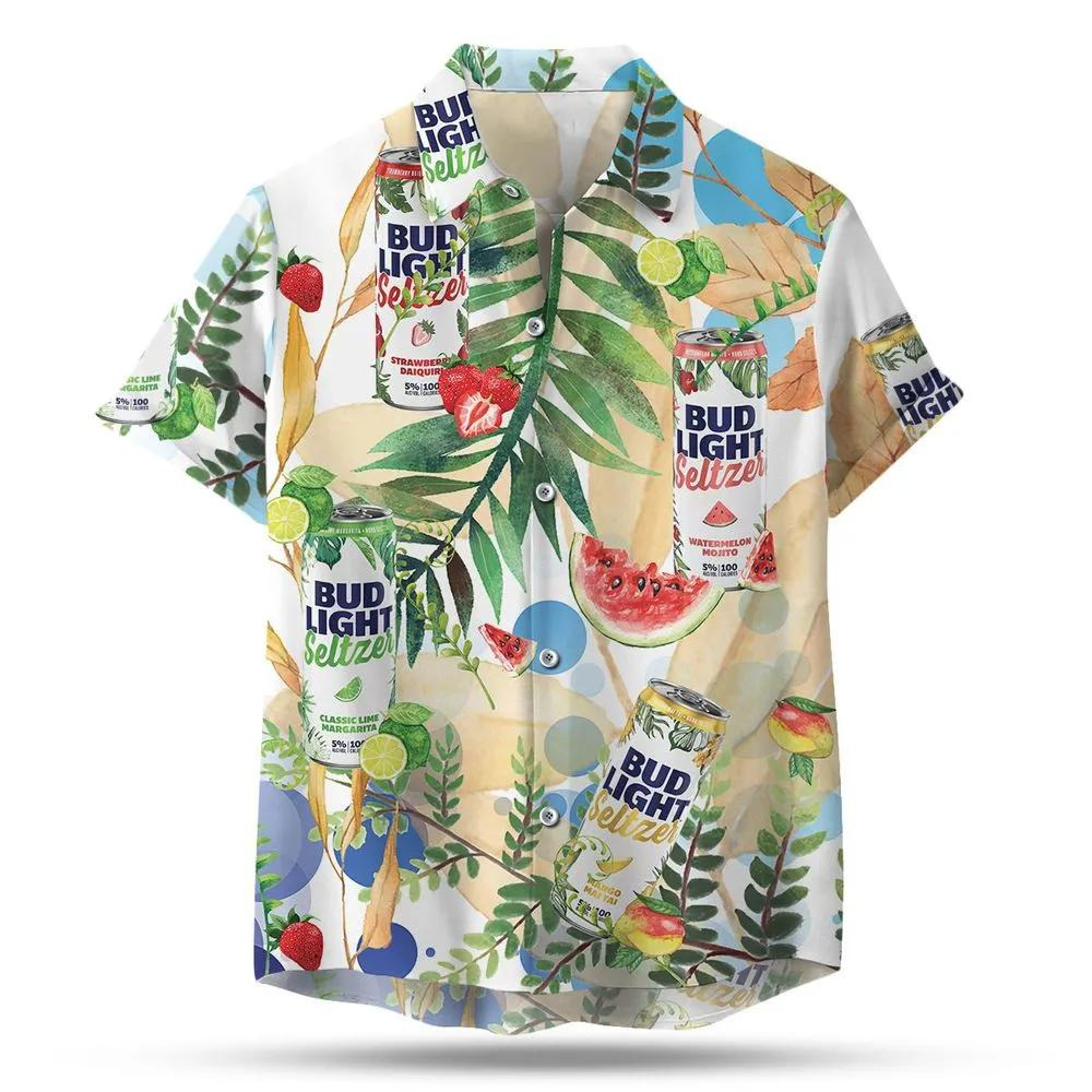 Bud Light Seltzer Hawaiian Shirt Tropical Fruit Gift For Beer Lovers