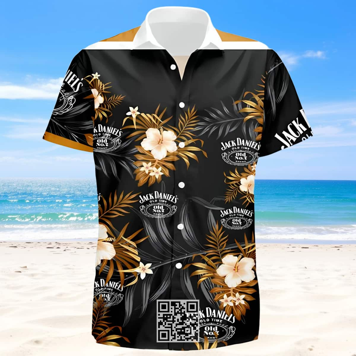 Jack Daniel's Hawaiian Shirt Tropical Flora All Over Print