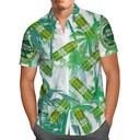 Bud Light Lime Hawaiian Shirt Tropical Palm Leaves Gift For Beer Lovers Bud Light Lime Hawaiian Shirt Tropical Palm Leaves Gift For Beer Lovers