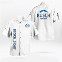 Classic Busch Light Hawaiian Shirt Summer Holiday Gift For Beer Lovers