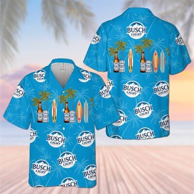 Busch Light Beer Hawaiian Shirt Surfboard Beach Gift For Beer Lovers Busch Light Beer Hawaiian Shirt Surfboard Beach Gift For Beer Lovers