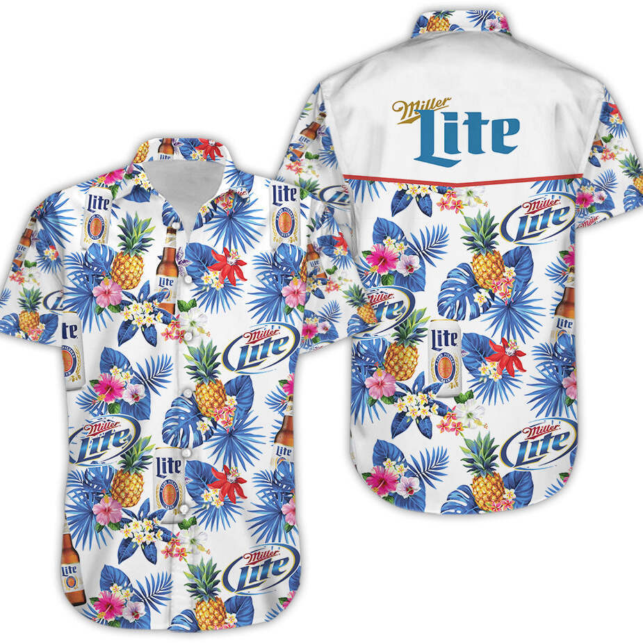 Trending Miller Lite Hawaiian Shirt Tropical Nature Beach Lovers Gifts