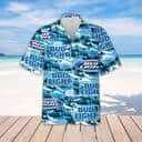 Vintage Bud Light Hawaiian Shirt Beach Vacation Gift For Beer Lovers