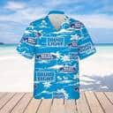 Blue Aloha Bud Light Hawaiian Shirt Summer Holiday Gift For Beer Lovers