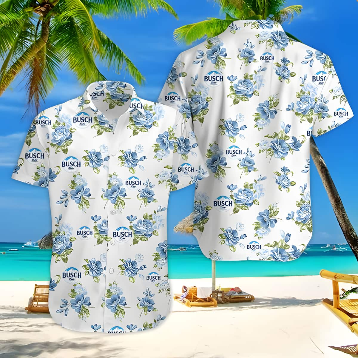 Basic Busch Latte Beer Hawaiian Shirt Beach Gift For Beer Drinkers