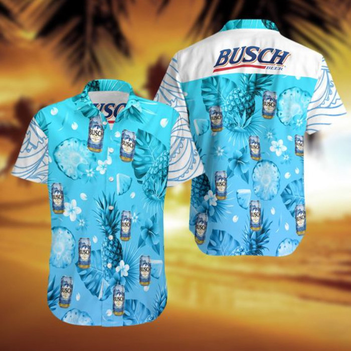 Busch Latte Beer Hawaiian Shirt Tropical Fruit Summer Gift For Dad