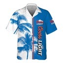 Trending Coors Light Hawaiian Shirt Palm Tree Best Gift For Beer Drinkers