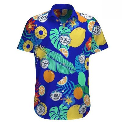 Busch Light Beer Hawaiian Shirt Tropical Fruit Summer Gift For Beer Drinkers Busch Light Beer Hawaiian Shirt Tropical Fruit Summer Gift For Beer Drinkers