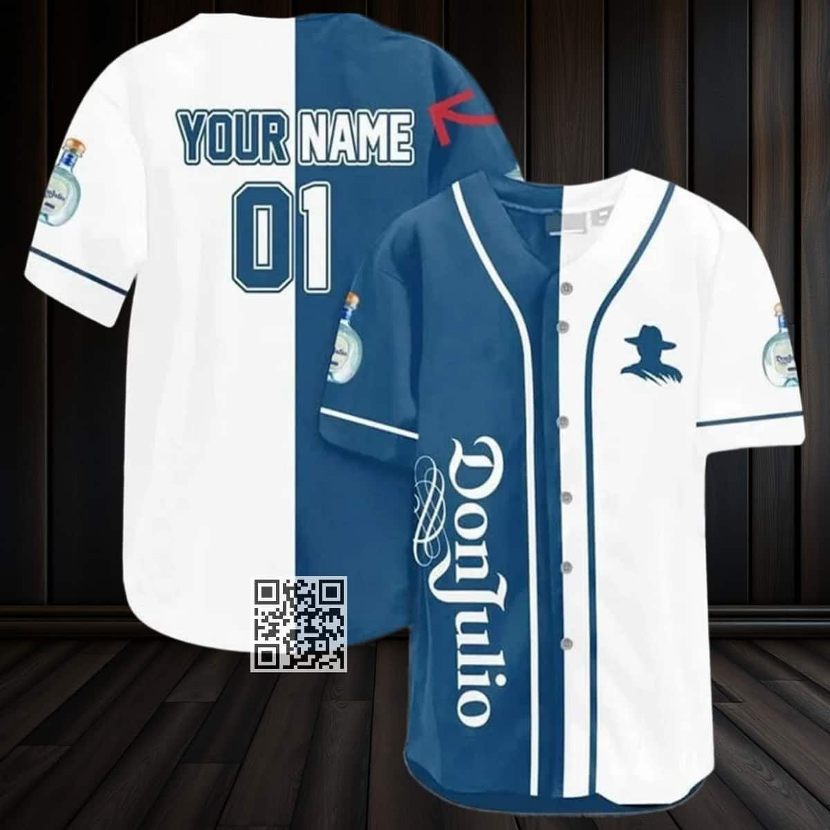 Don Julio Tequila Baseball Jersey Custom Name Gift For Sport Dad