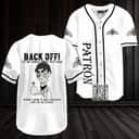 White Achmed Back Off With The Patron Baseball Jersey Gift For Friends White Achmed Back Off With The Patron Baseball Jersey Gift For Friends