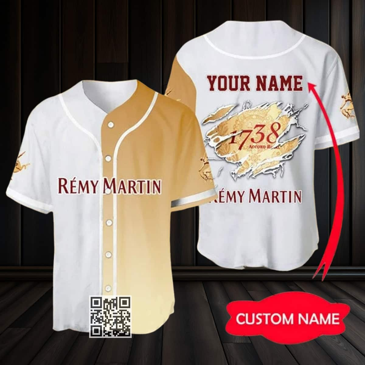 Remy Martin Baseball Jersey Gift For Him Custom Name