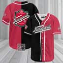 Black And Maroon Split Narragansett Baseball Jersey Gift For Beer Lovers