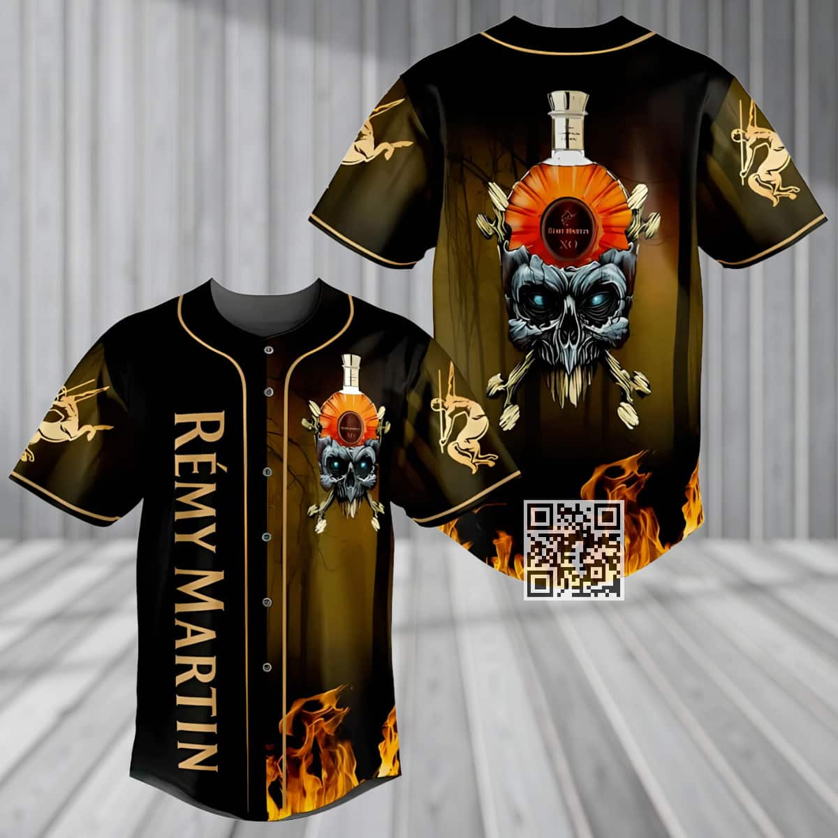 Skull With Remy Martin Baseball Jersey Gift For Cognac Lovers Skull With Remy Martin Baseball Jersey Gift For Cognac Lovers