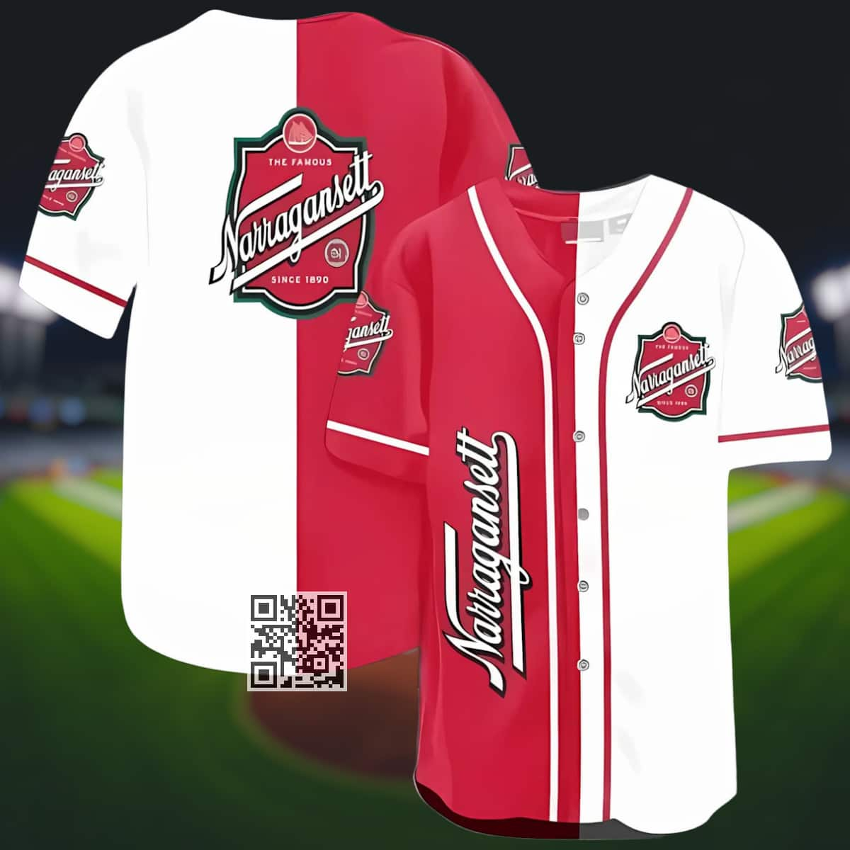 Narragansett Baseball Jersey Gift For Beer Drinkers