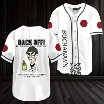 Achmed Back Off With Buchanan's Whiskey Baseball Jersey