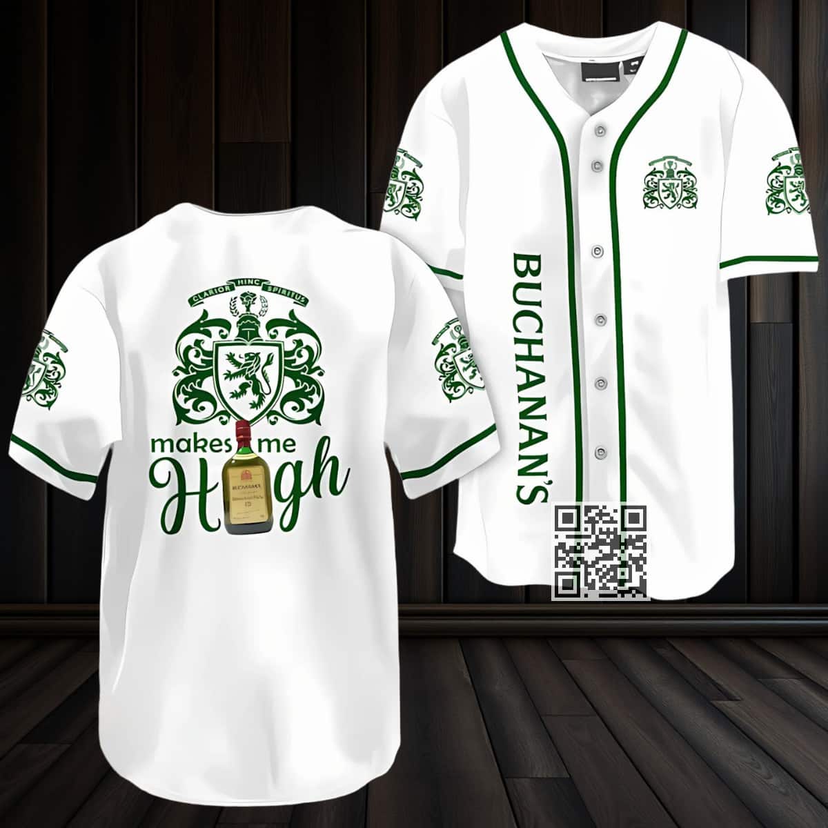 Buchanan's Whiskey Baseball Jersey Make Me High Buchanan's Whiskey Baseball Jersey Make Me High