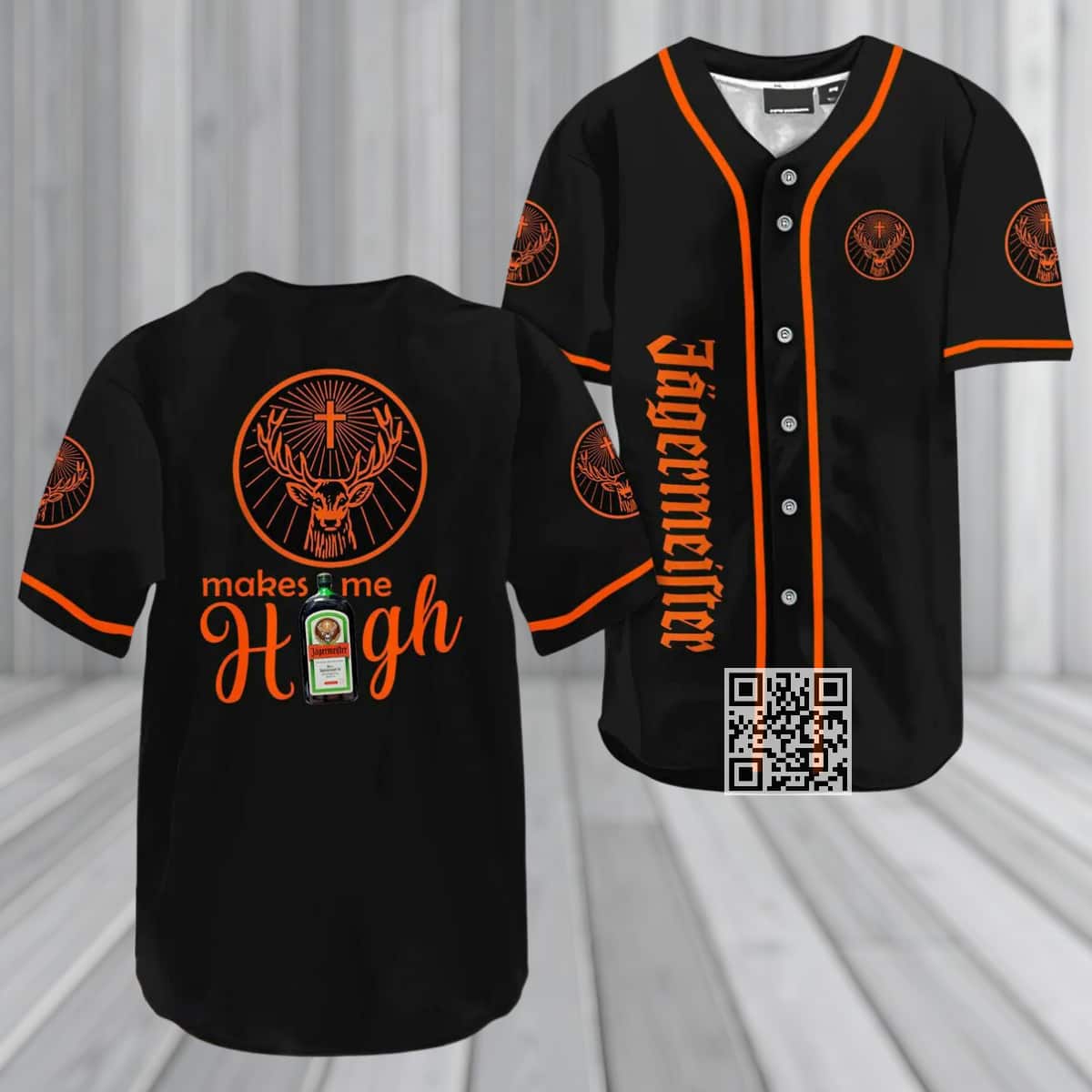 Jagermeister Baseball Jersey Make Me High Jagermeister Baseball Jersey Make Me High