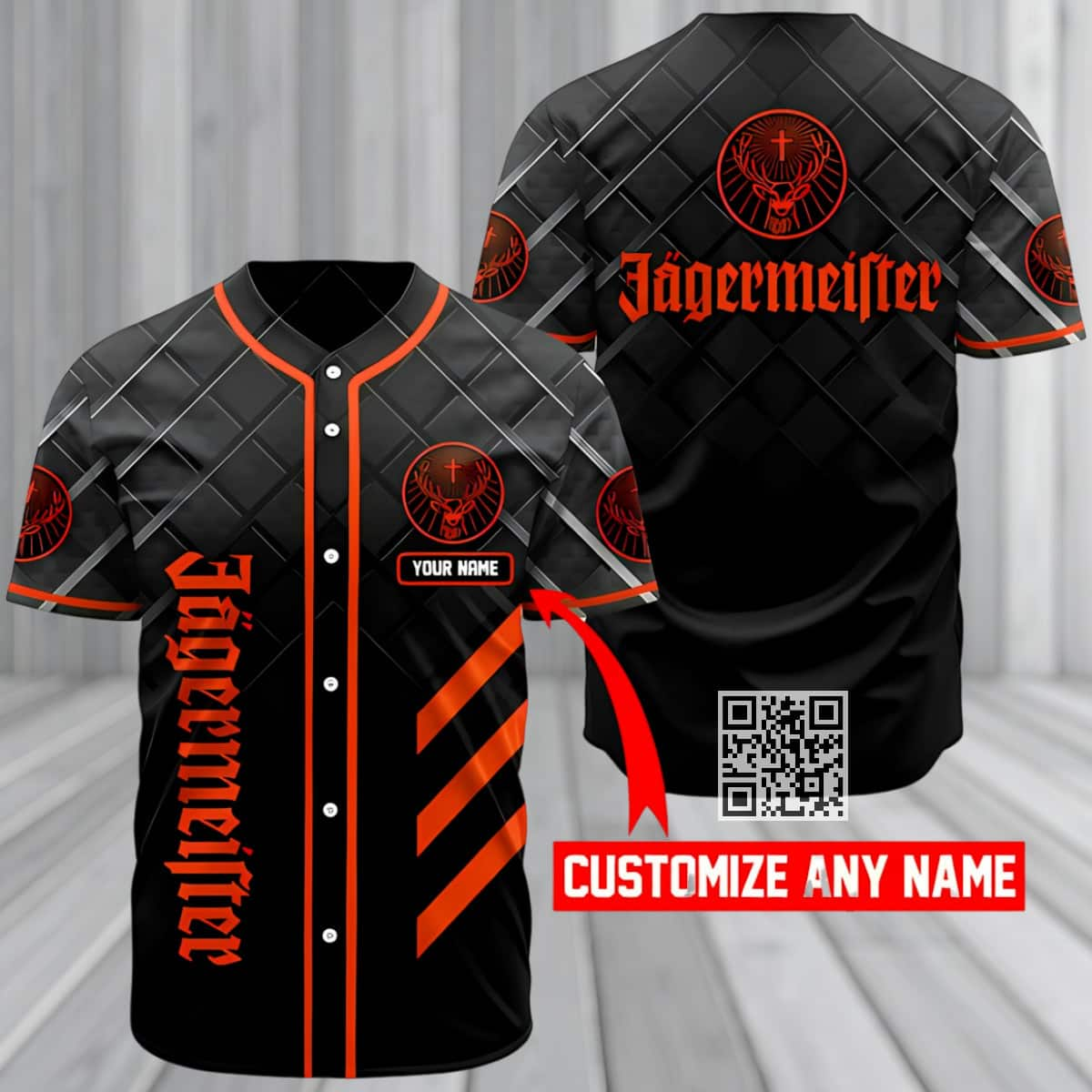 Vintage Jagermeister Baseball Jersey Gift For Whiskey Drinkers Custom Name