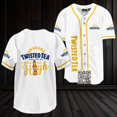Twisted Tea Hard Iced Tea Makes Me High Baseball Jersey Twisted Tea Hard Iced Tea Makes Me High Baseball Jersey