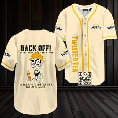 Achmed Back Off With Twisted Tea Baseball Jersey Gift For Sporty Friend Achmed Back Off With Twisted Tea Baseball Jersey Gift For Sporty Friend