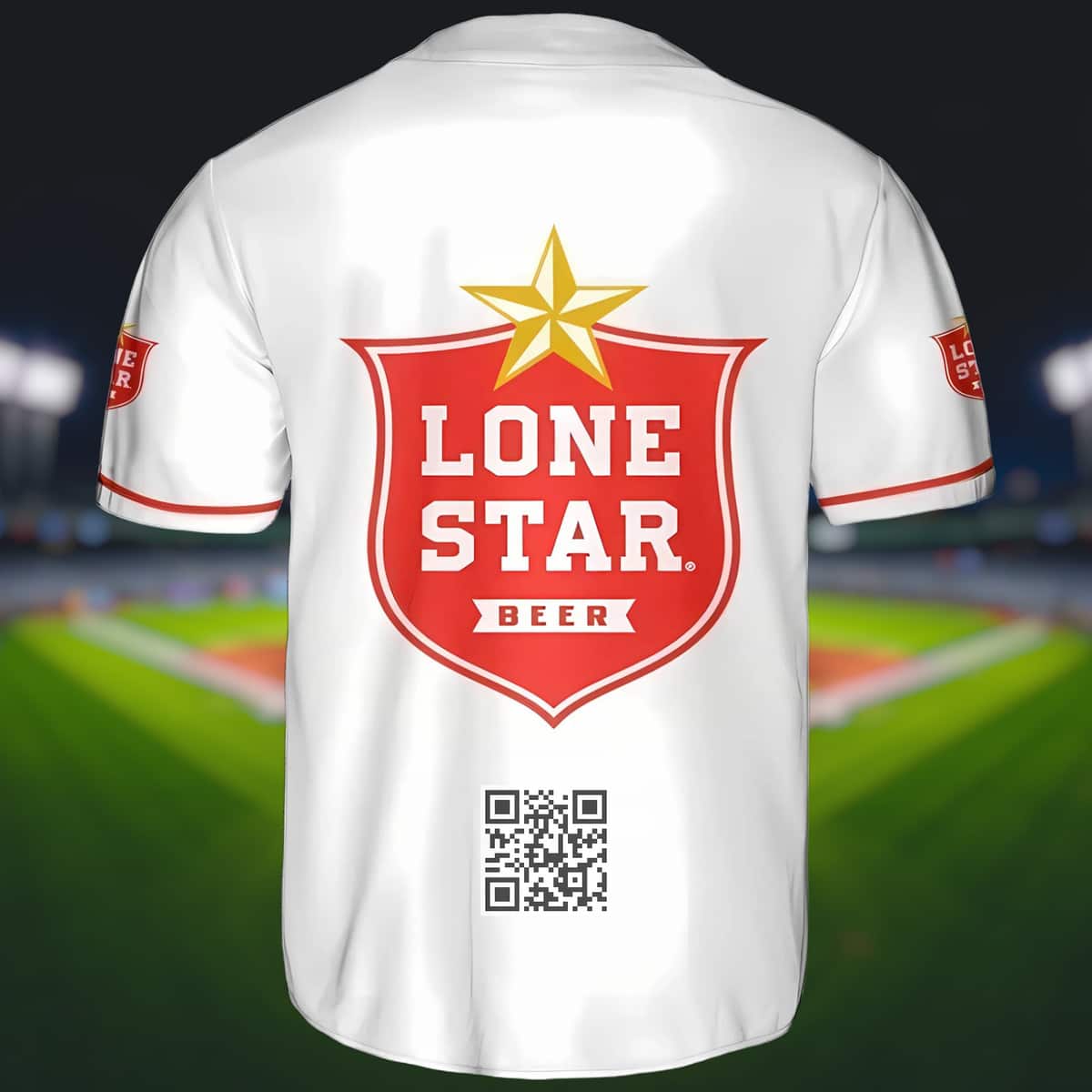 White Lone Star Beer Baseball Jersey Sports Gift For Him White Lone Star Beer Baseball Jersey Sports Gift For Him