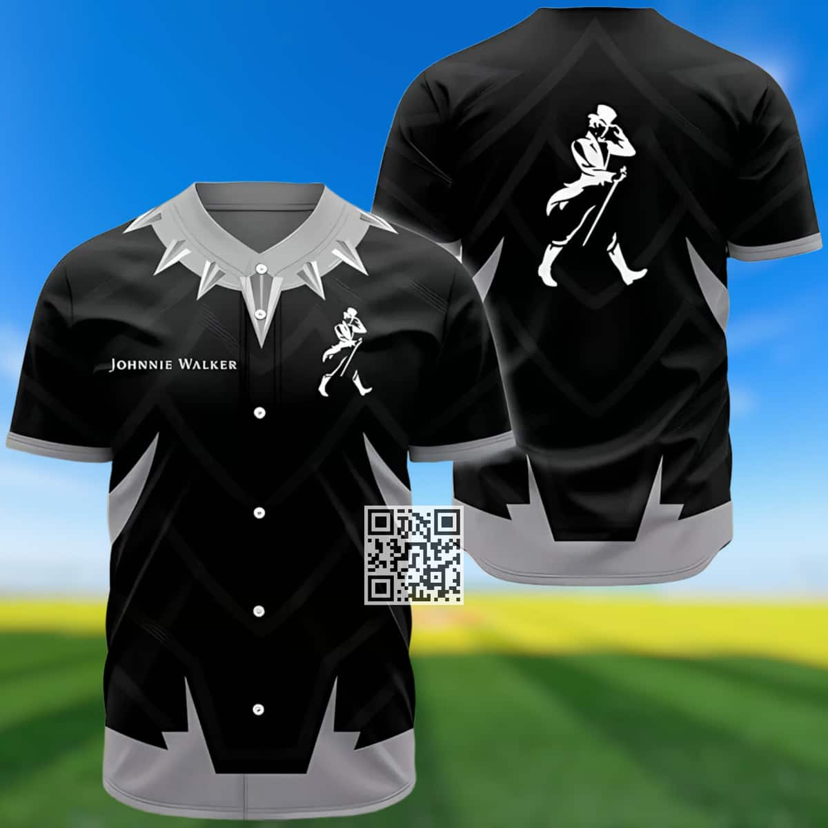 Black Panther Johnnie Walker Baseball Jersey Gift For Whisky Lovers