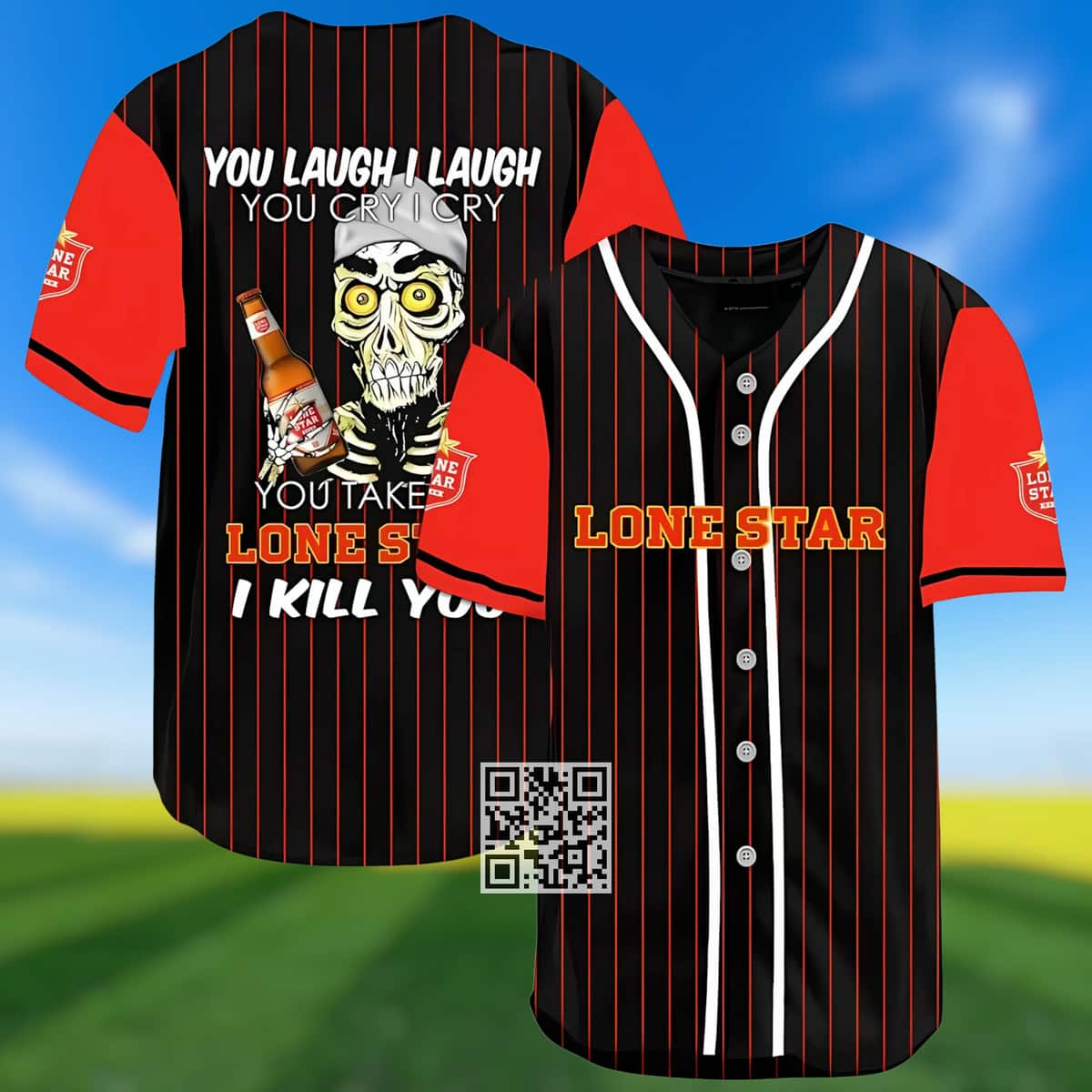 Laugh Cry Take My Lone Star Beer Baseball Jersey Gift For Baseball Fans