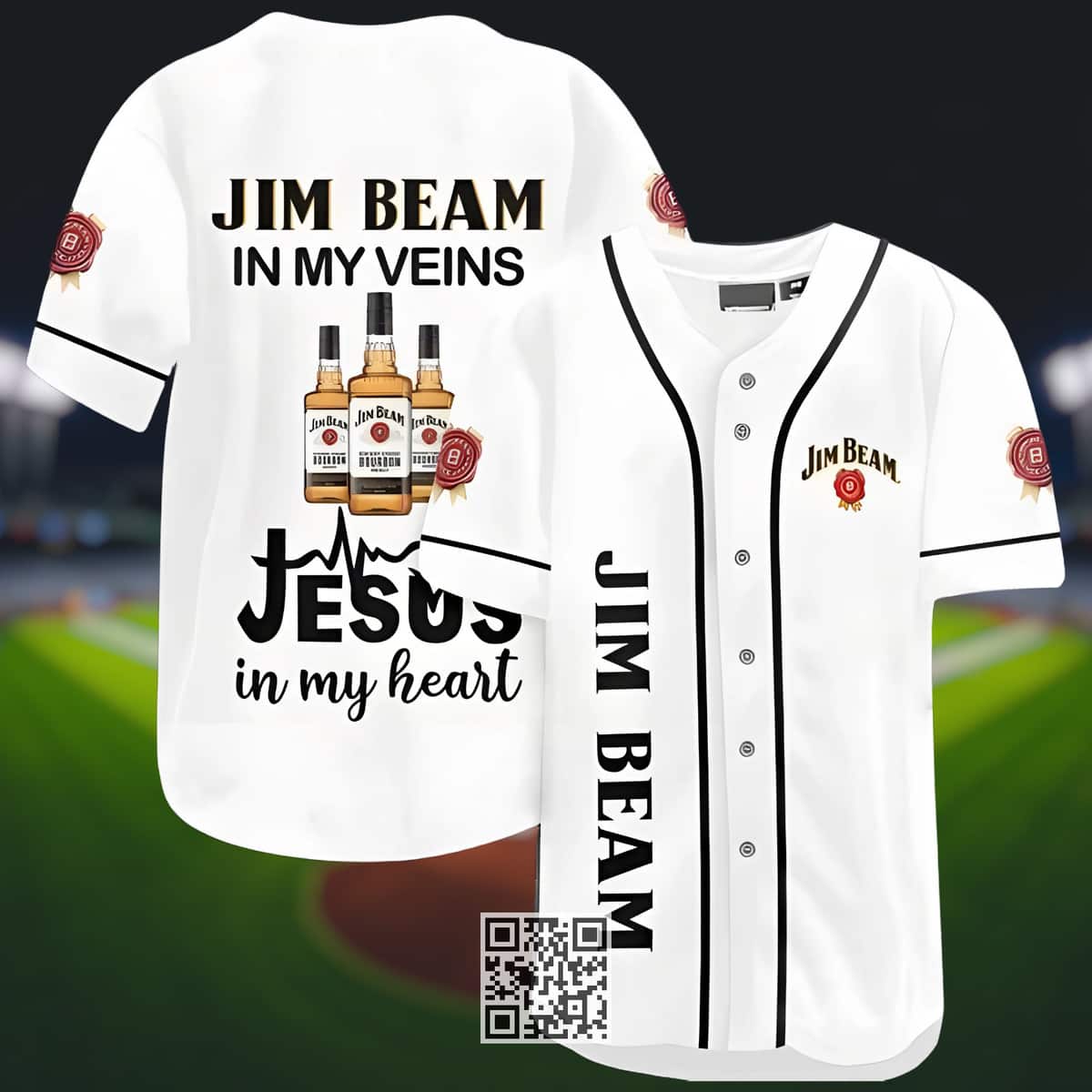 Black Jim Beam Baseball Jersey Gift For Whiskey Lovers Black Jim Beam Baseball Jersey Gift For Whiskey Lovers