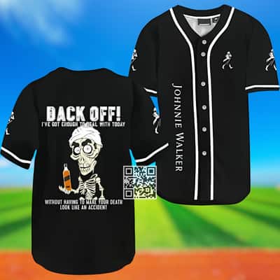 Achmed Back Off With Johnnie Walker Baseball Jersey Whisky Lovers Gift Achmed Back Off With Johnnie Walker Baseball Jersey Whisky Lovers Gift
