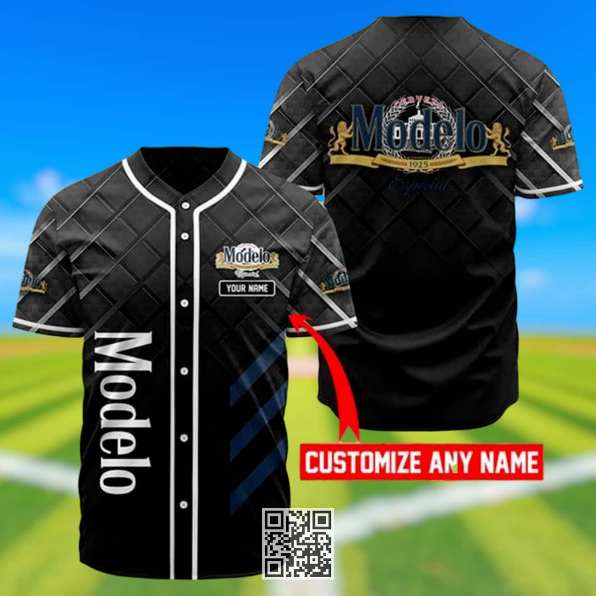 Modelo Baseball Jersey Gift For Beer Drinkers Custom Name