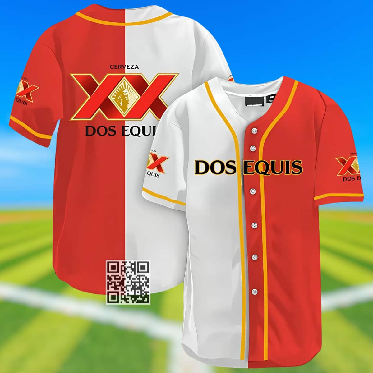 Dos Equis Beer Baseball Jersey Gift For Sport Dad