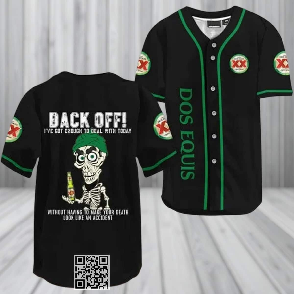 Achmed Back Off With Dos Equis Baseball Jersey Beer Lovers Gift