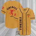 Basic Fireball Baseball Jersey Whisky Lovers Gift