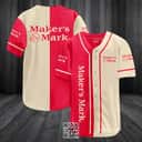 Maker's Mark Baseball Jersey Red And Beige Split Gift For Whiskey Fans