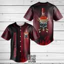 Maker's Mark Skull Baseball Jersey Fire Pattern Gift For Whiskey Lovers Maker's Mark Skull Baseball Jersey Fire Pattern Gift For Whiskey Lovers