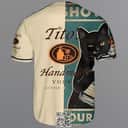 Black Cat Loves Tito's Vodka Baseball Jersey Gift For Best Friend