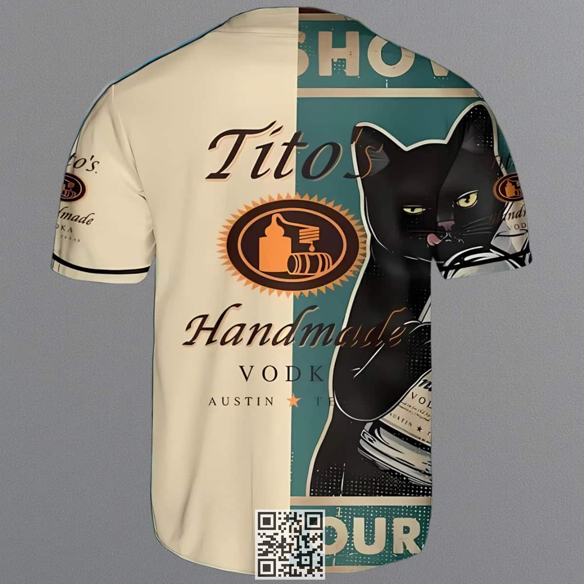 Black Cat Loves Tito's Vodka Baseball Jersey Gift For Best Friend Black Cat Loves Tito's Vodka Baseball Jersey Gift For Best Friend