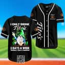 Gnomes I Only Drink Tito's 3 Days A Week Baseball Jersey