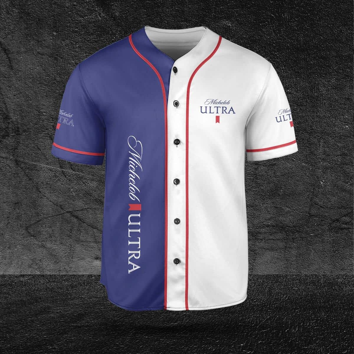Dual Colors Michelob ULTRA Baseball Jersey Gift For Dad Dual Colors Michelob ULTRA Baseball Jersey Gift For Dad