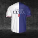 Dual Colors Michelob ULTRA Baseball Jersey Gift For Dad Dual Colors Michelob ULTRA Baseball Jersey Gift For Dad