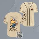 Minions Loves Tito's Vodka Baseball Jersey Gift For Best Friend Minions Loves Tito's Vodka Baseball Jersey Gift For Best Friend