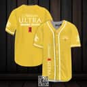 Classic Yellow Michelob ULTRA Baseball Jersey Organic Seltzer Classic Yellow Michelob ULTRA Baseball Jersey Organic Seltzer