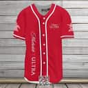 Classic Red Michelob ULTRA Beer Baseball Jersey Organic Seltzer
