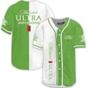 Michelob ULTRA Baseball Jersey Green White Dual Colors Gift For Boyfriend Dad Michelob ULTRA Baseball Jersey Green White Dual Colors Gift For Boyfriend Dad