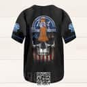 US Flag Black Skull Pabst Blue Ribbon Baseball Jersey Gift For Sport Dad US Flag Black Skull Pabst Blue Ribbon Baseball Jersey Gift For Sport Dad