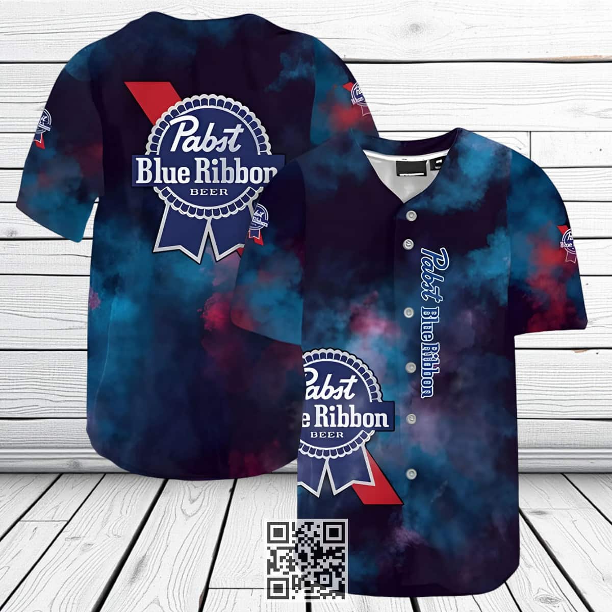 Pabst Blue Ribbon Baseball Jersey Best Gift For Beer Lovers