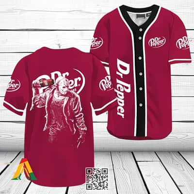 Jason Voorhees Dr Pepper Beer Baseball Jersey Gift For Sporty Girlfriend