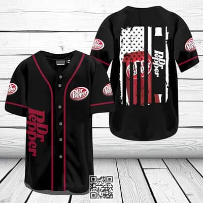 Dr Pepper Beer Flag Baseball Jersey US Flag Gift For Sporty Husband Dr Pepper Beer Flag Baseball Jersey US Flag Gift For Sporty Husband
