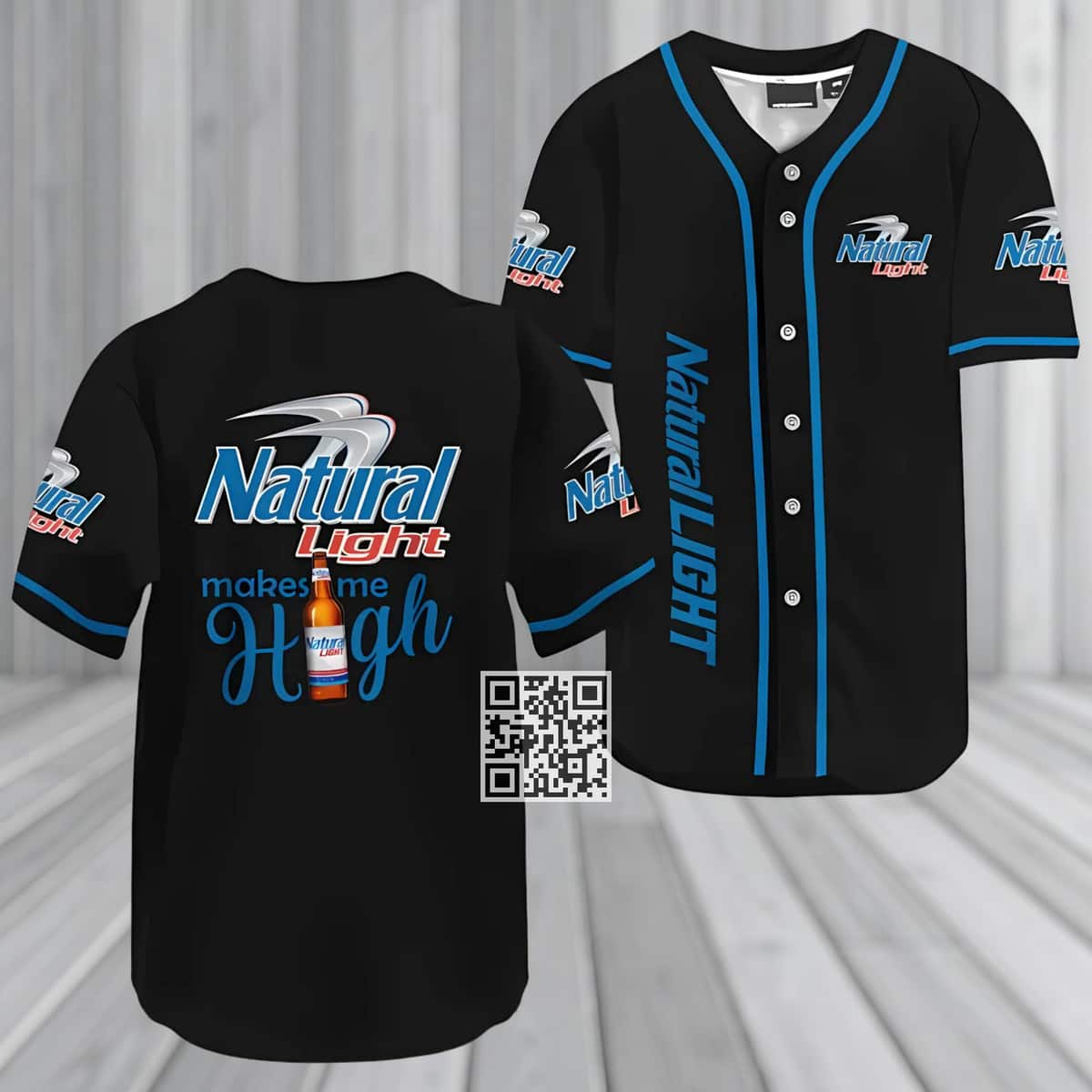 Natural Light Baseball Jersey Make Me High Gift For Beer Lovers Natural Light Baseball Jersey Make Me High Gift For Beer Lovers